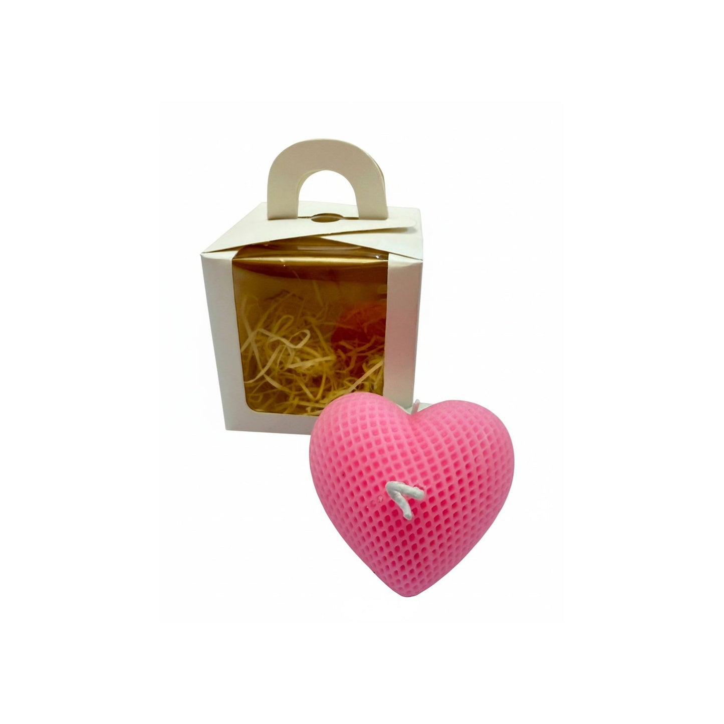 MaatiiRang Pink Heart Scented Candle