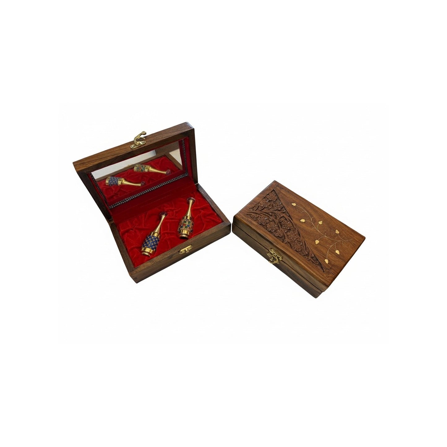 MaatiiRang Handcrafted Luxury Wooden Attar Daan (Gift)