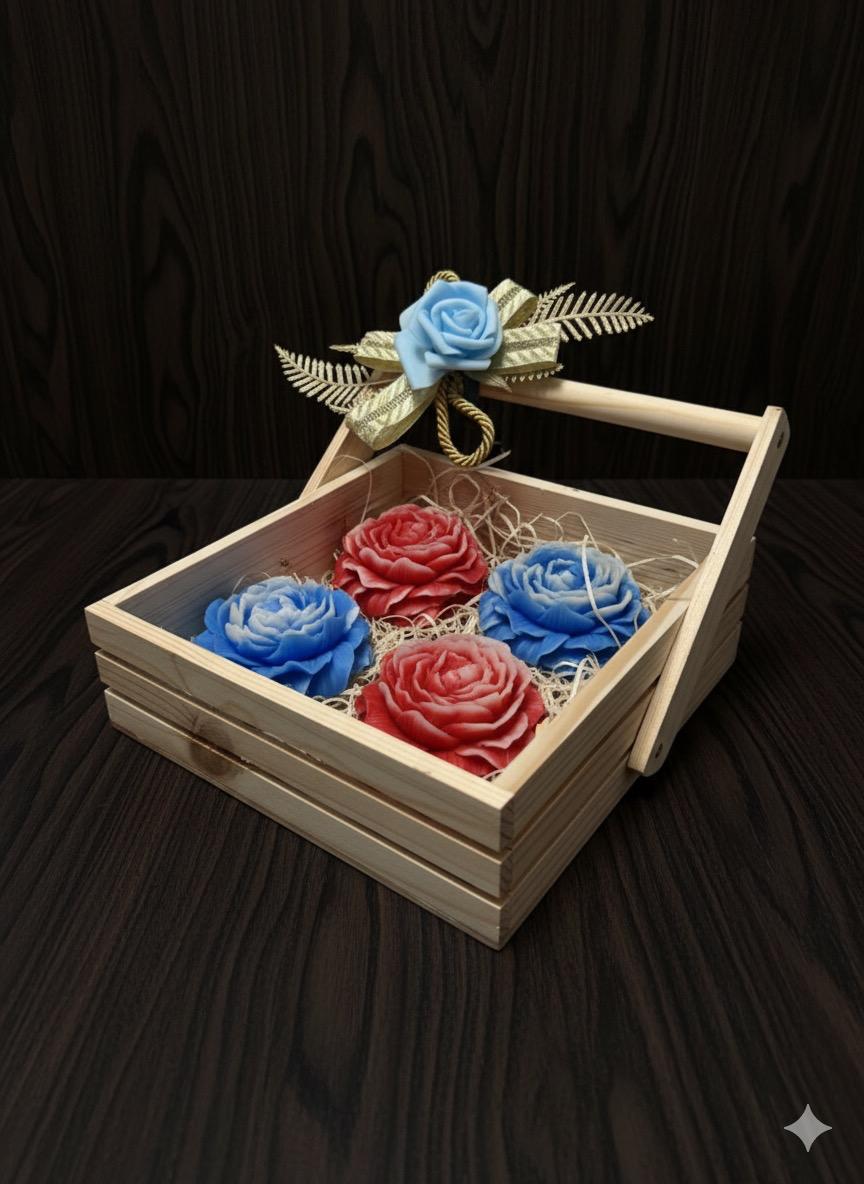 MaatiiRang Rose Blossom Candle Crate