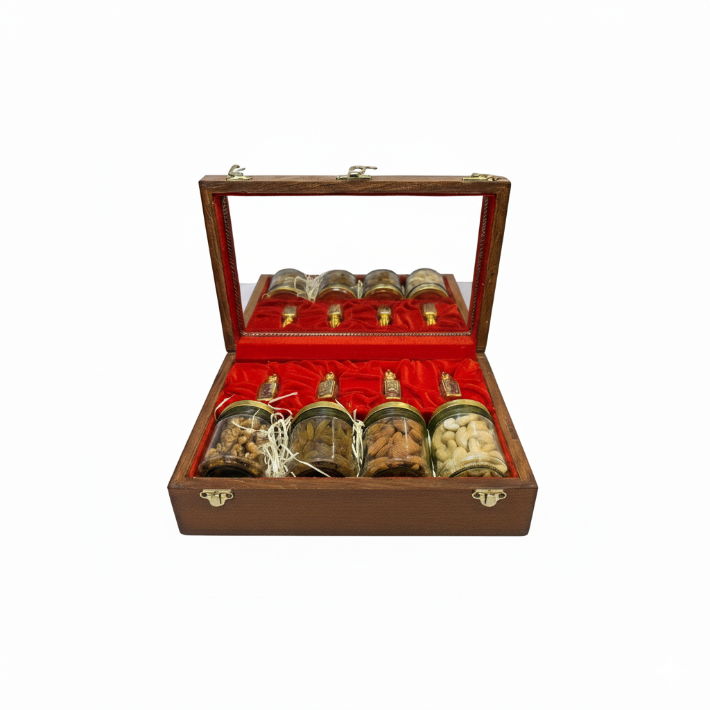 MaatiiRang Handcrafted Luxury Wooden Attar Daan (Gift)