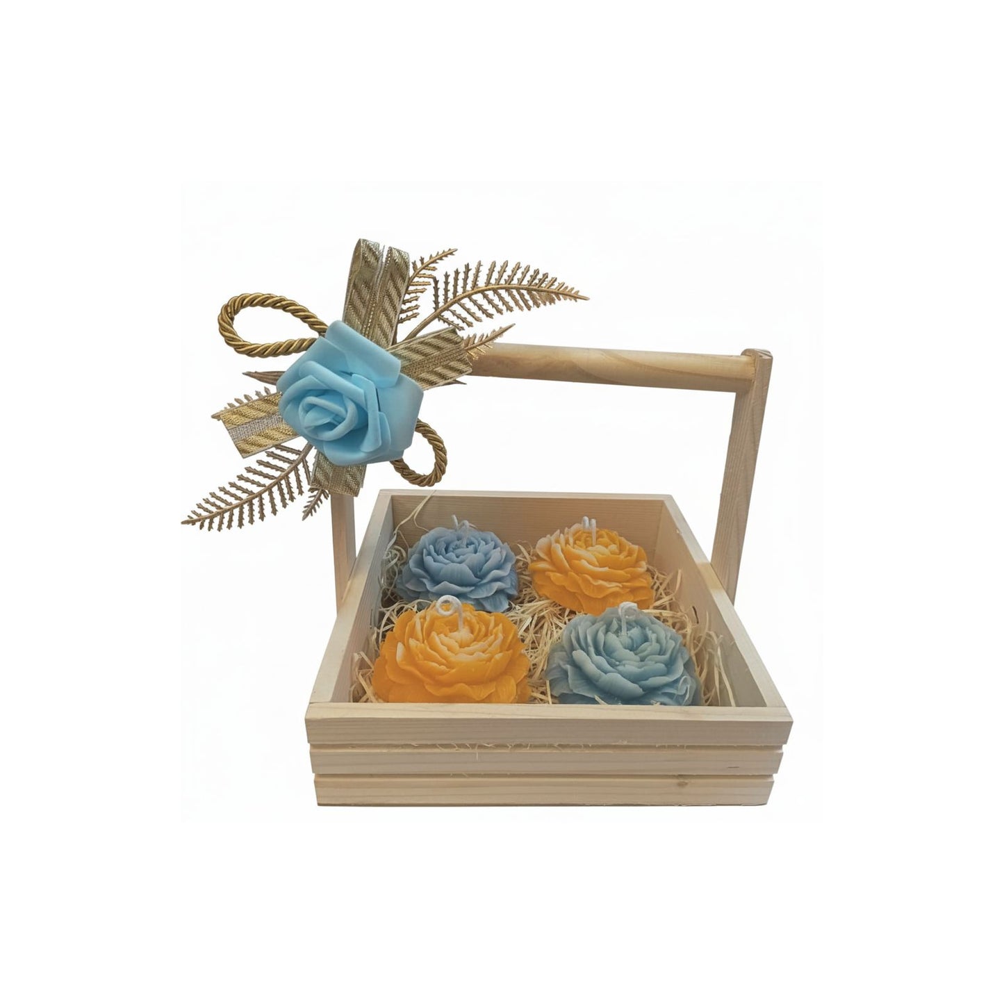MaatiiRang Classic Charm Rose Scented Candle Gift Basket