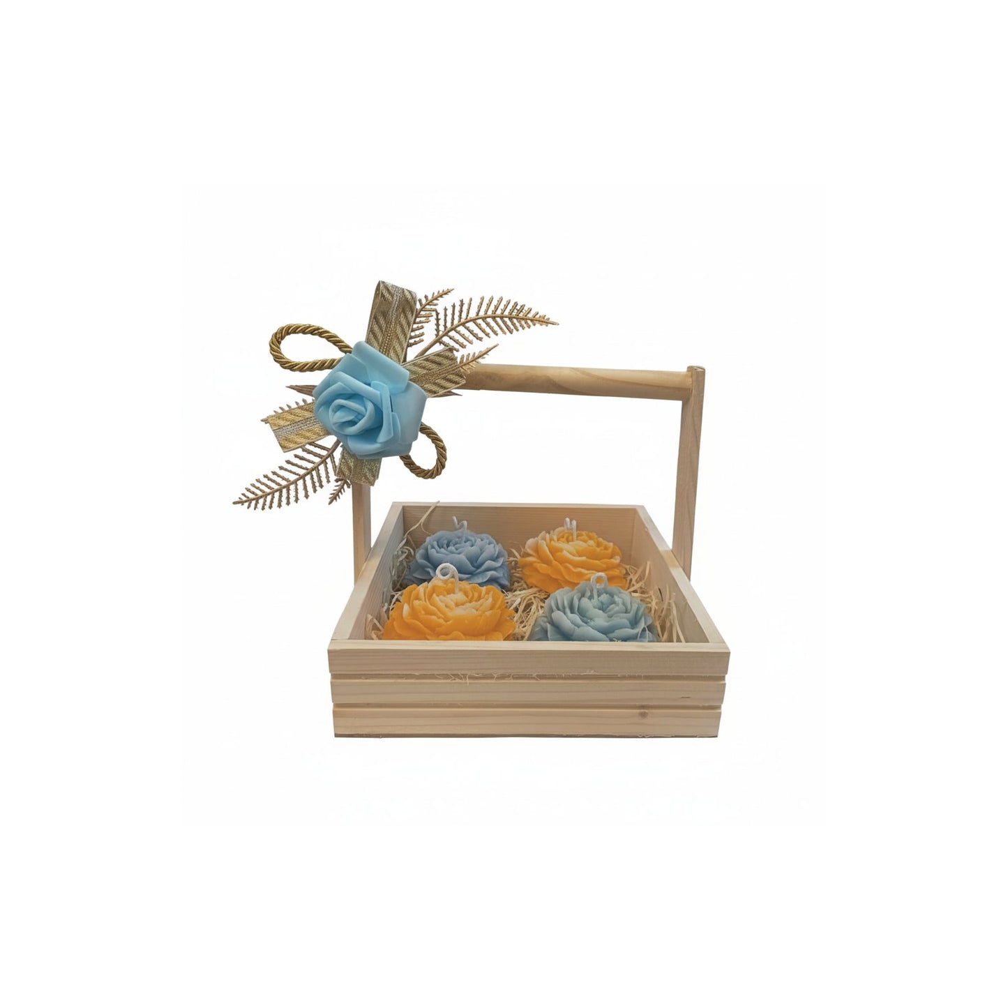 MaatiiRang Classic Charm Rose Scented Candle Gift Basket