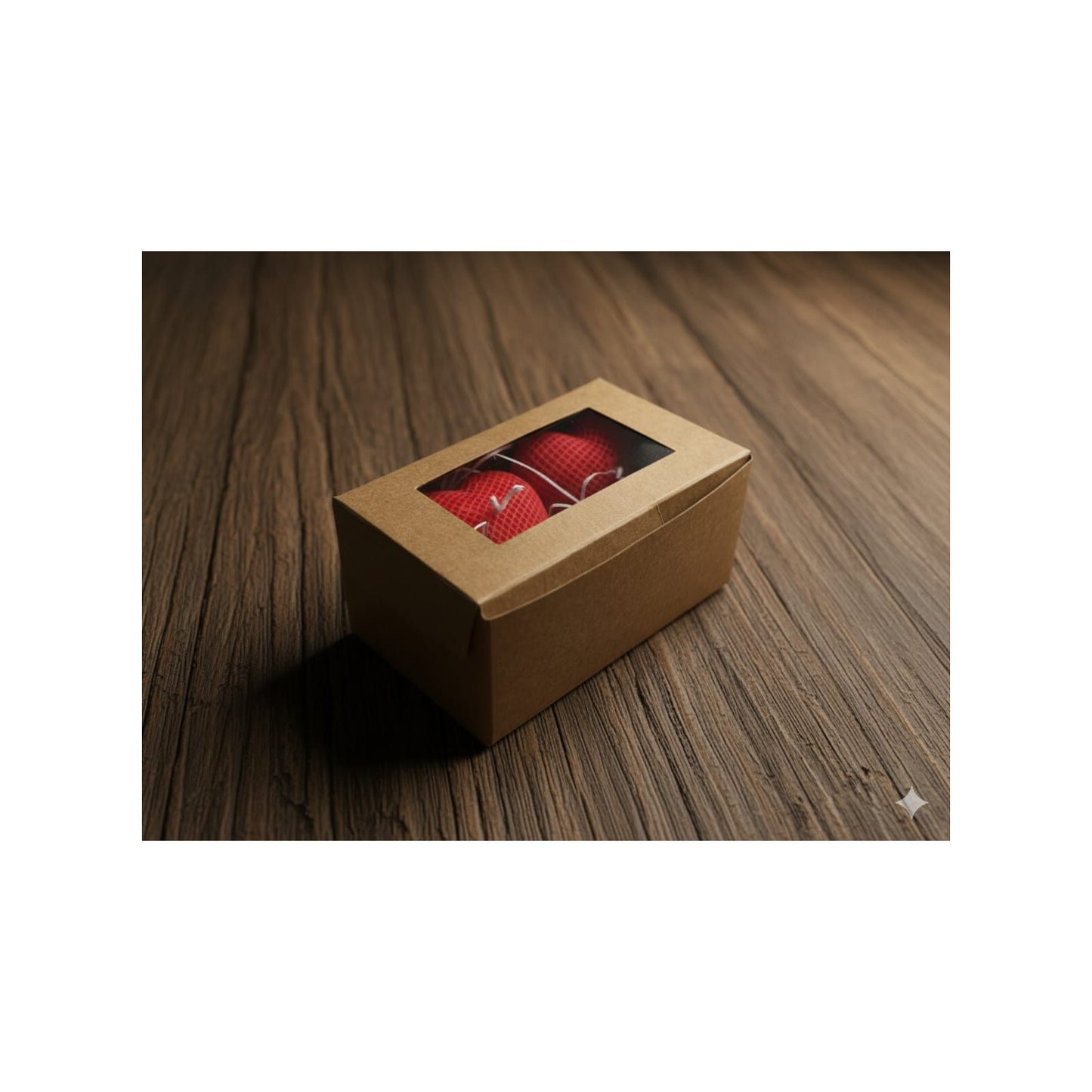 MaatiiRang Beautiful Red Heart Scented Candles (Set of 2)