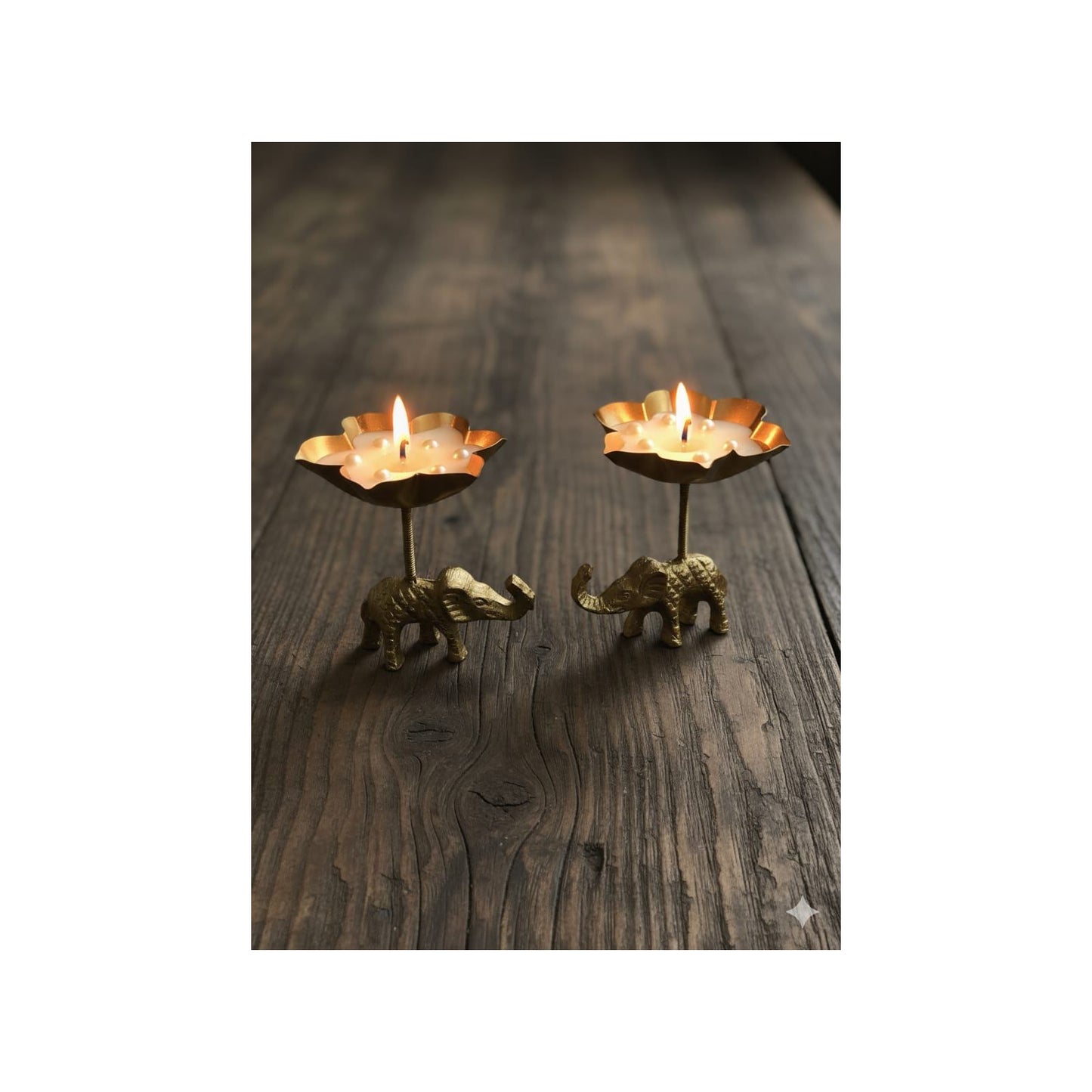 MaatiiRang Lucky Elephant Scented Urli Candles (Set of 2)
