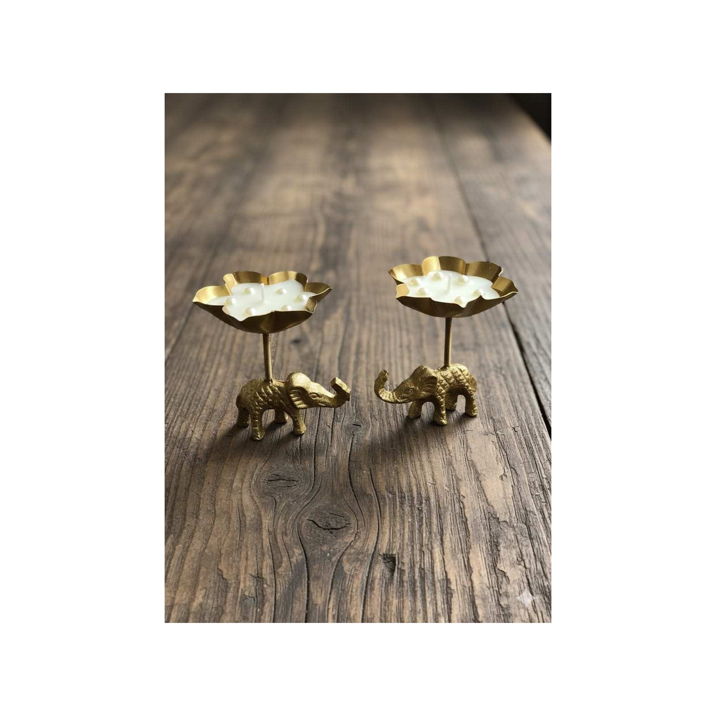 MaatiiRang Lucky Elephant Scented Urli Candles (Set of 2)