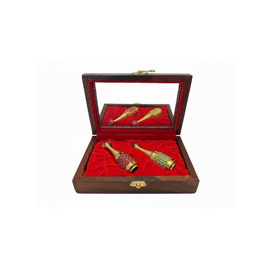 MaatiiRang Handcrafted Luxury Wooden Attar Daan (Gift)