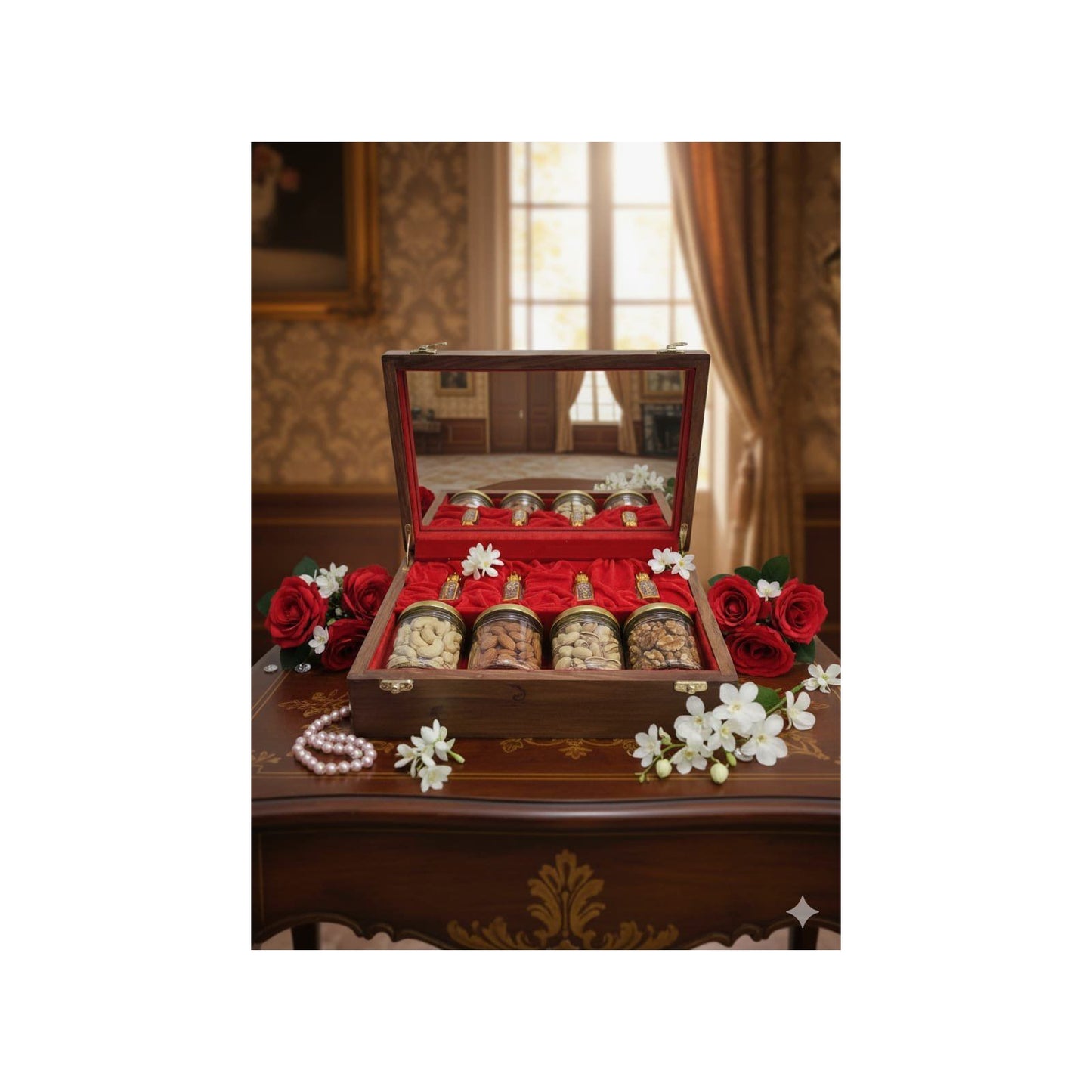 MaatiiRang Handcrafted Luxury Wooden Attar Daan (Gift)