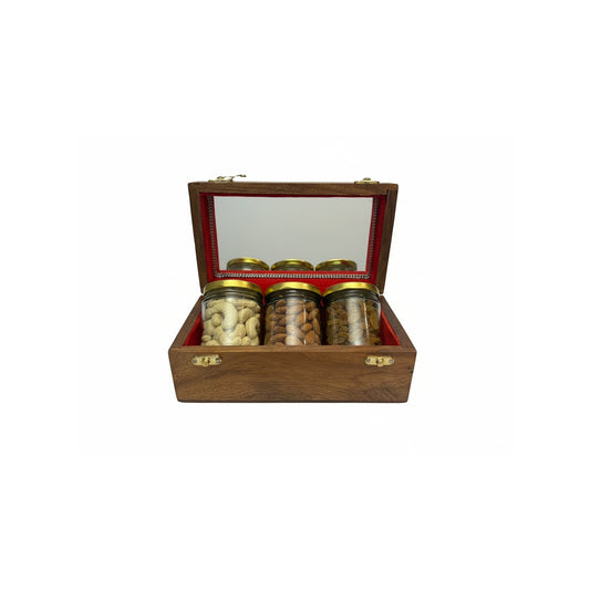 MaatiiRang Handcrafted Luxury Wooden Dry Fruits Box
